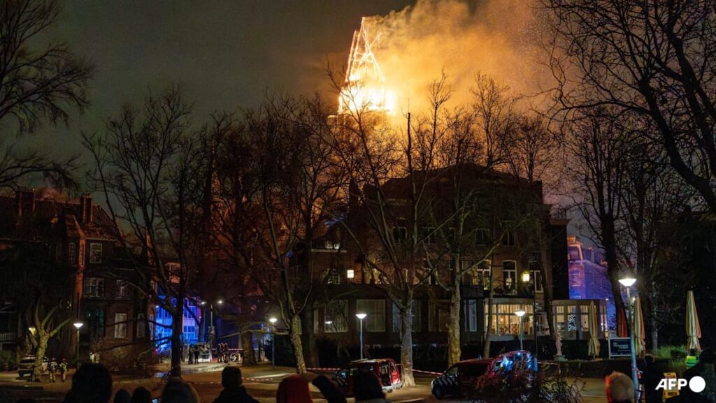 Fire ravages Amsterdam church on ‘unsettled’ Dutch New Year